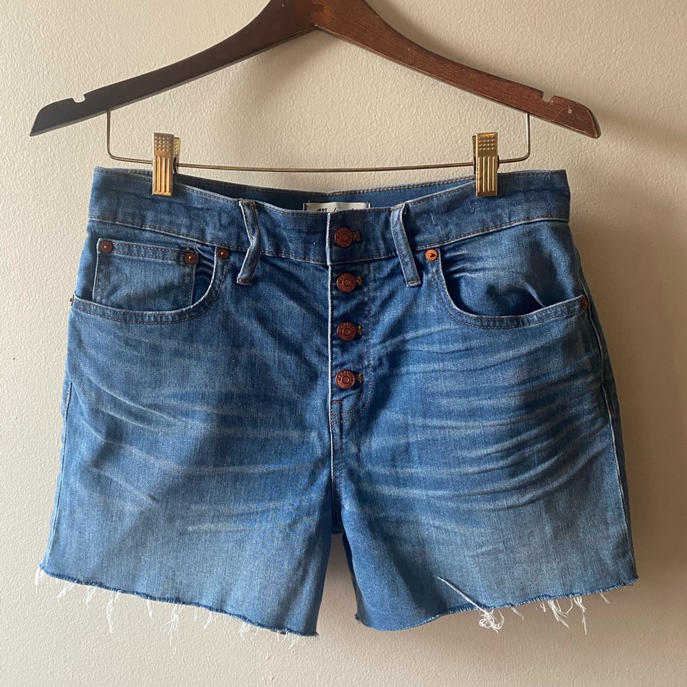 Madewell high-rise denim shorts
